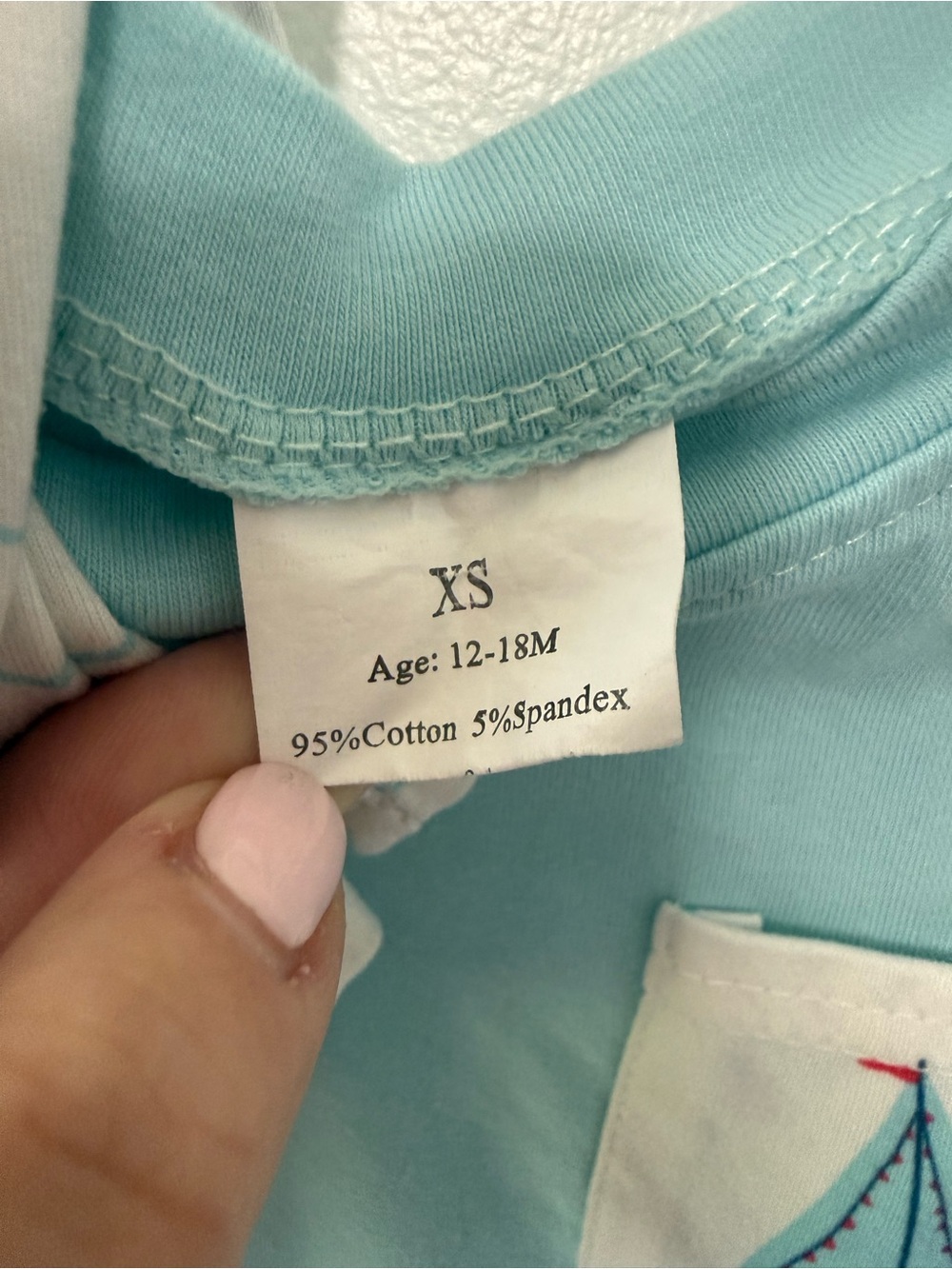 Kids Sailboat Pocket Tee Short Set - Light Blue - Picture 2 of 2